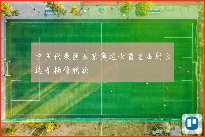 中国代表团东京奥运会首金由射击选手杨倩斩获