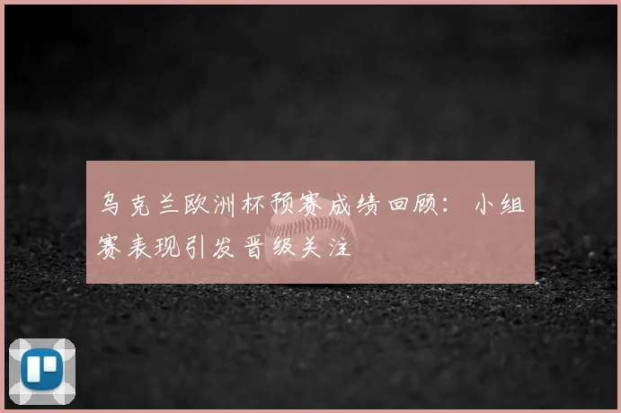 乌克兰欧洲杯预赛成绩回顾:小组赛表现引发晋级关注